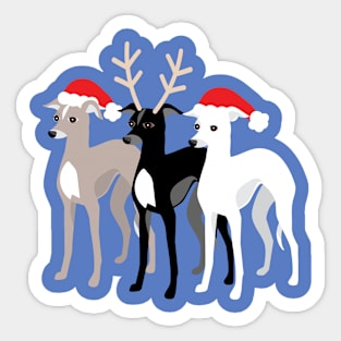 Christmas Iggy - Italian Greyhounds Sticker